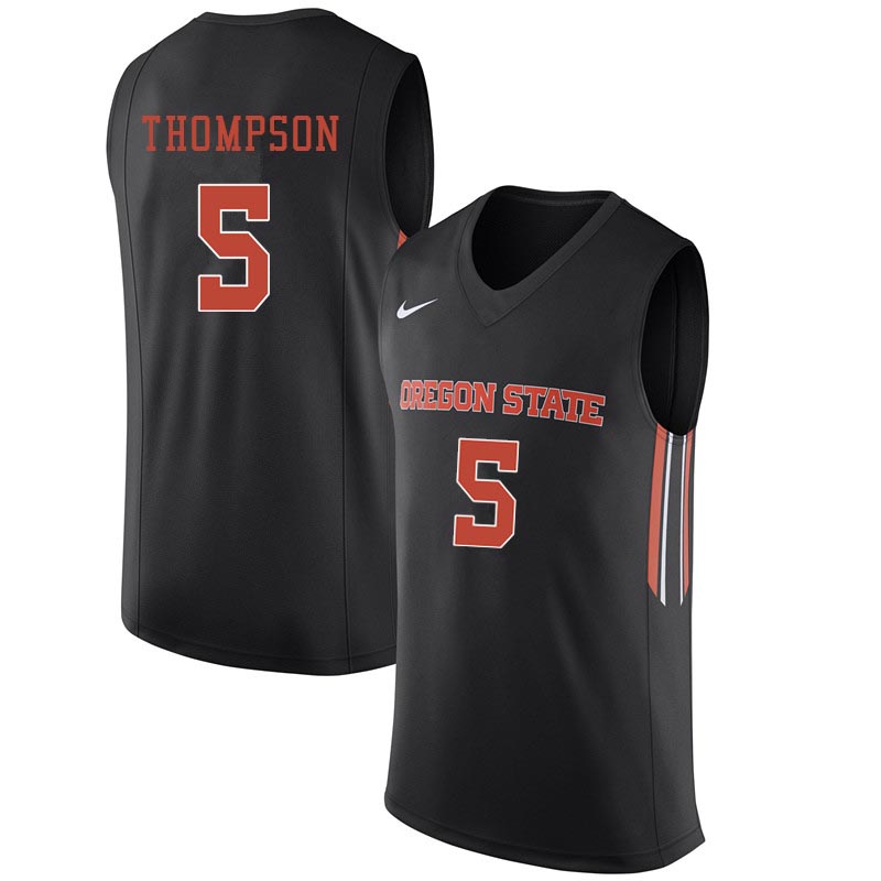 Men Oregon State Beavers #5 Ethan Thompson College Basketball Jerseys Sale-Black